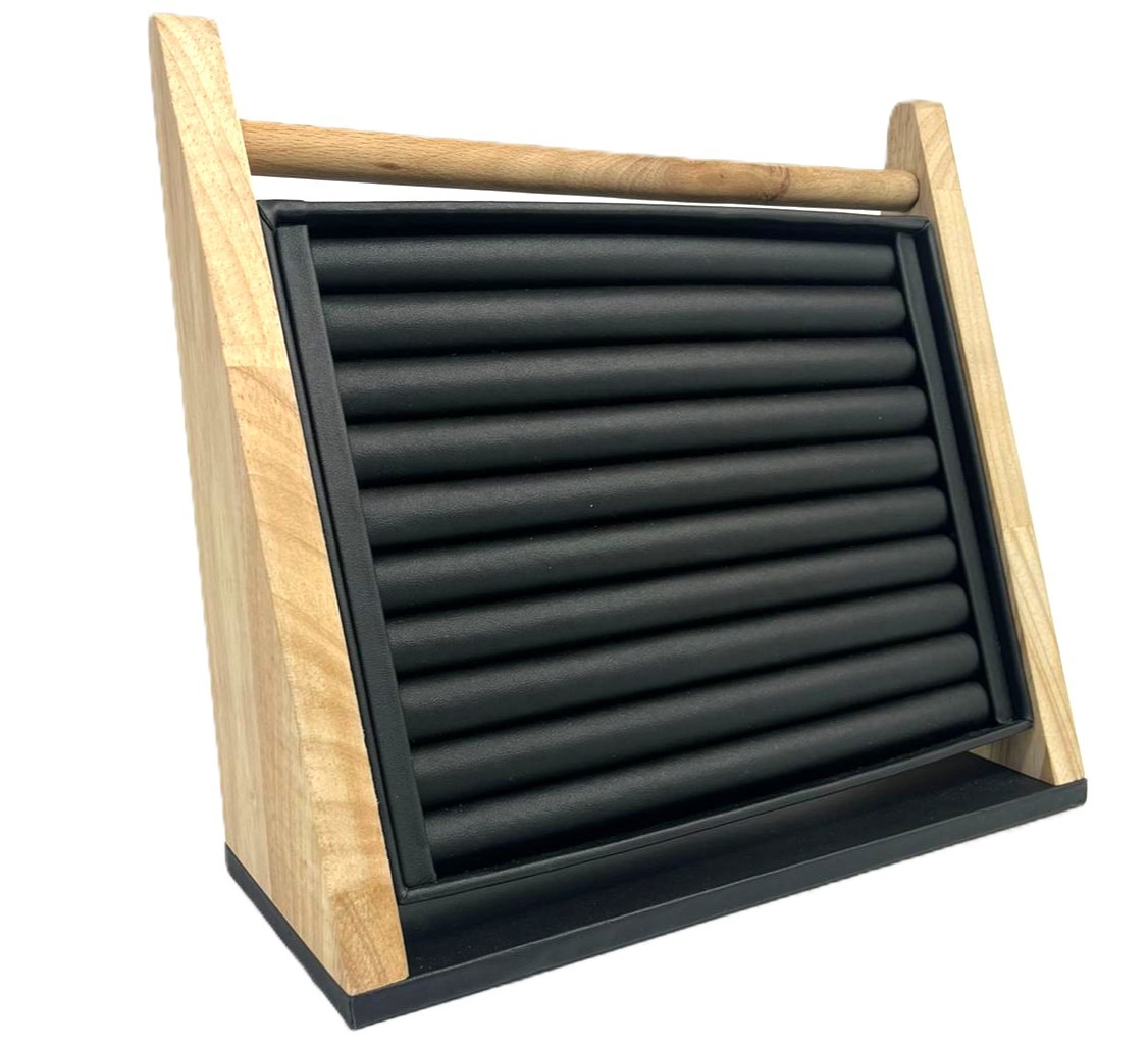 Display Vertical Premium pentru Inele | 40-50 piese | Piele Ecologică