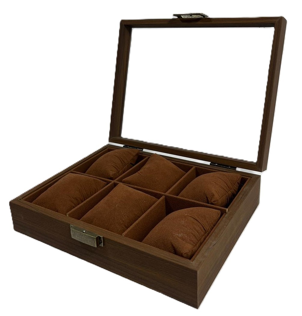 Cutie de Lemn Premium pentru Depozitarea Ceasurilor – 8 Compartimente (Model WZ728)