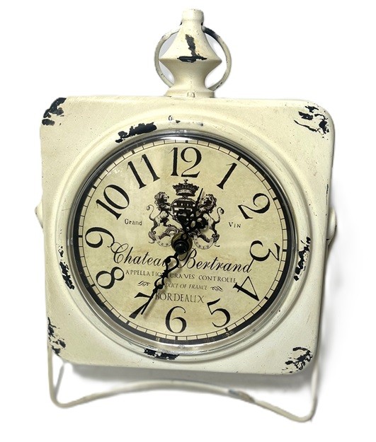 Ceas de Masă cu Aspect Vintage | Formă Patrată de Ceas de Buzunar | Model WZ4343 | WatchZone