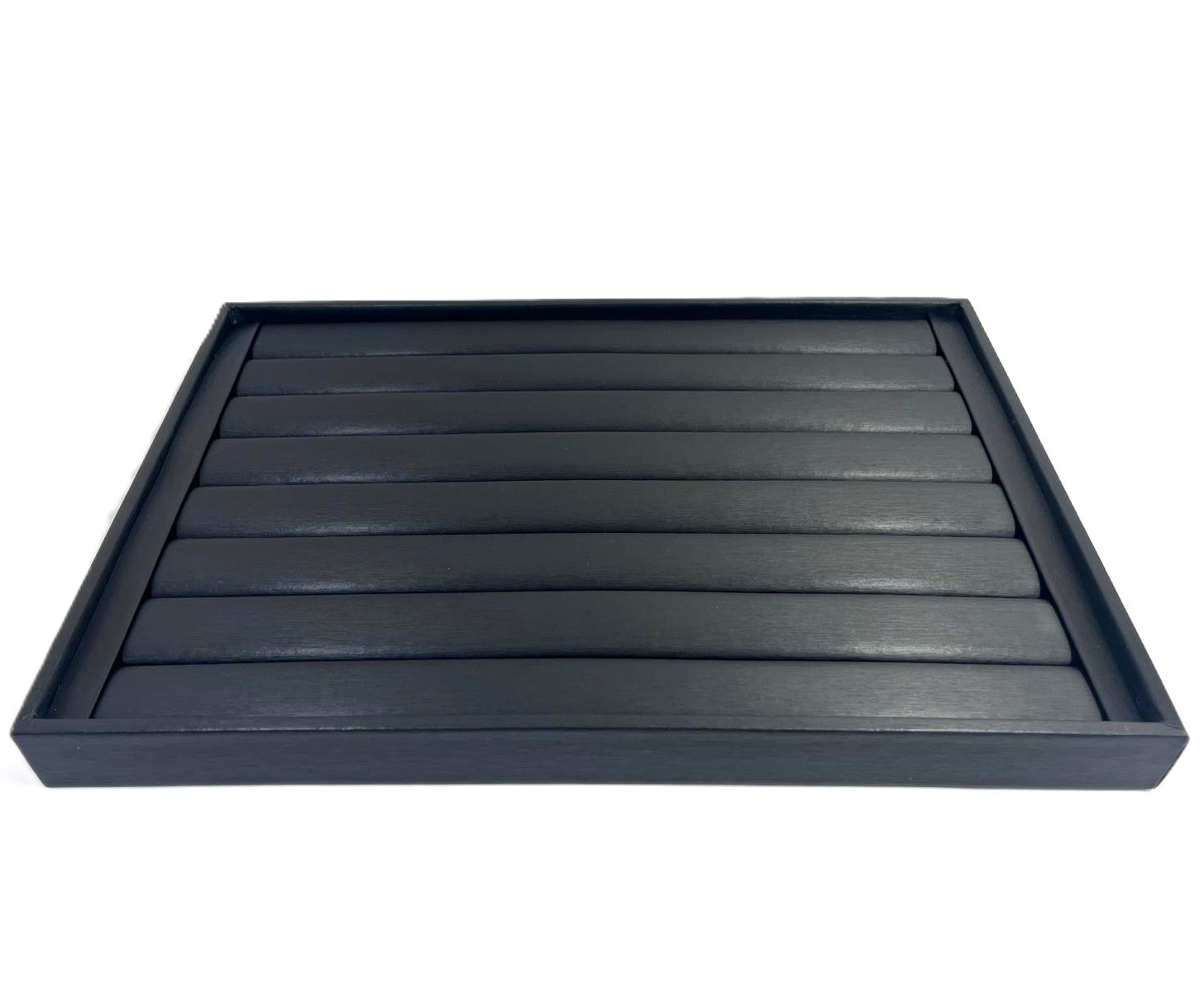 Tavă Premium Prezentare 80-100 Inele | Satin Negru | Organizare Profesională