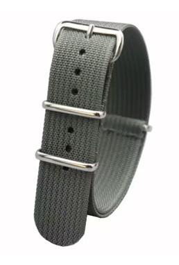 [18/20/22mm] Cureaua NATO Militară din Nylon - Gri | Comfort & Style