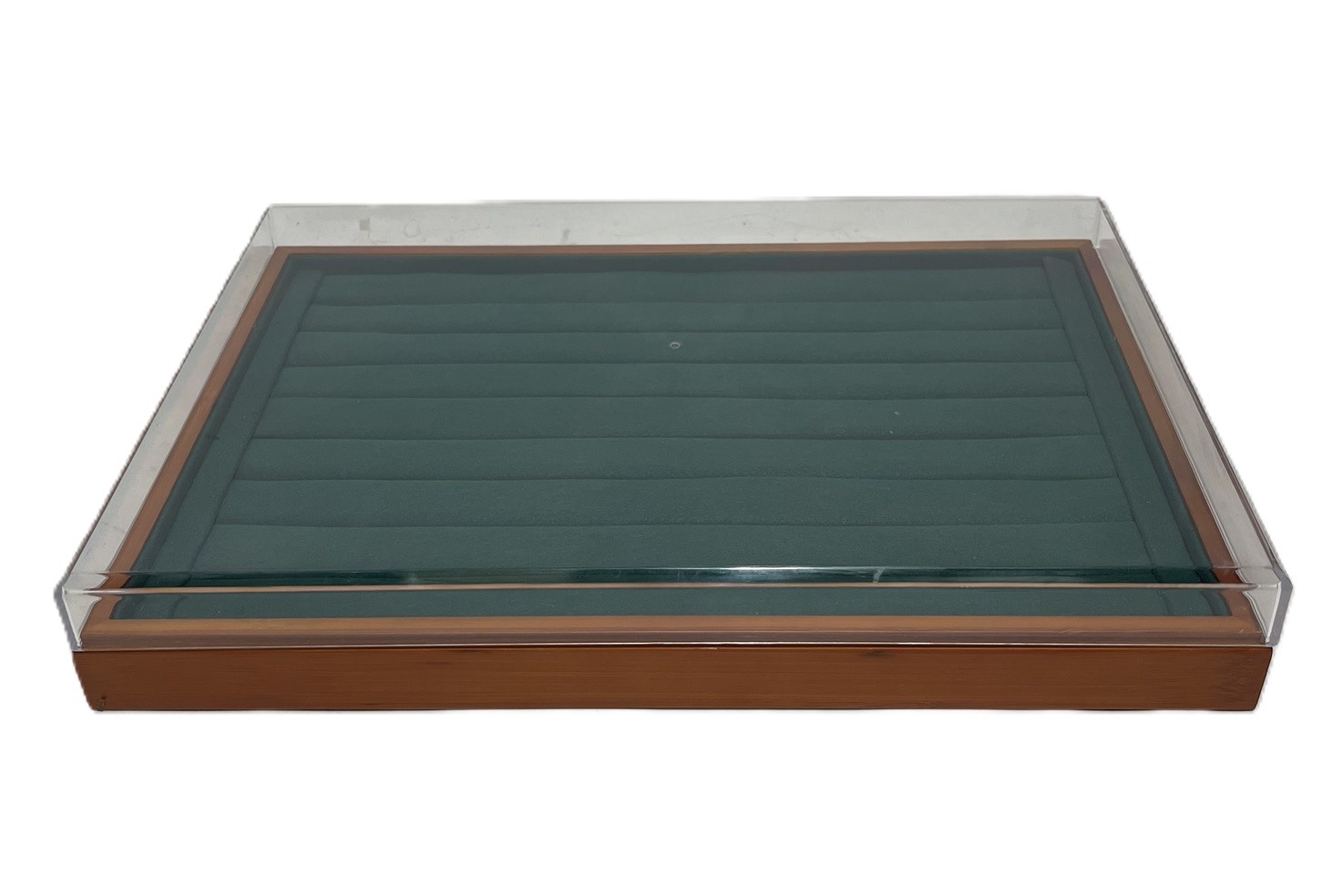 Organizator Inele și Bijuterii cu 8 randuri Si Geam Transparent WZ439