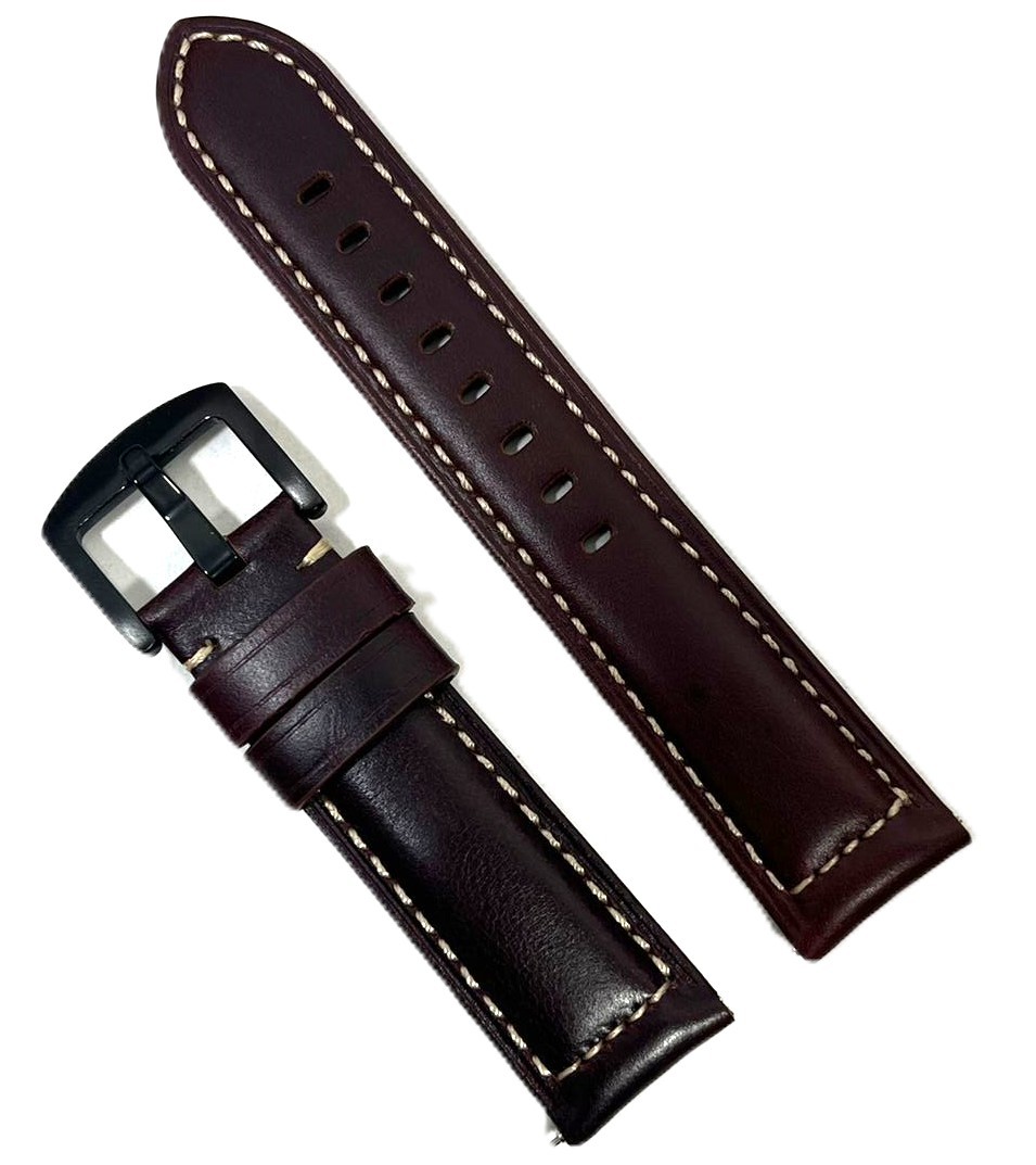 Curea din piele naturală maro-roscat 20mm 22mm 24mm 26mm WZ996