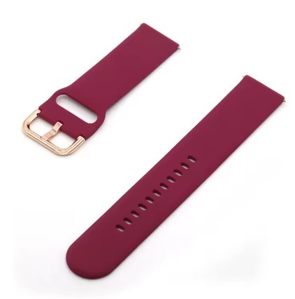 Curea vișinie din silicon tip smartwatch 20mm / 22mm — schimb ceas sport, stil modern WZ1520