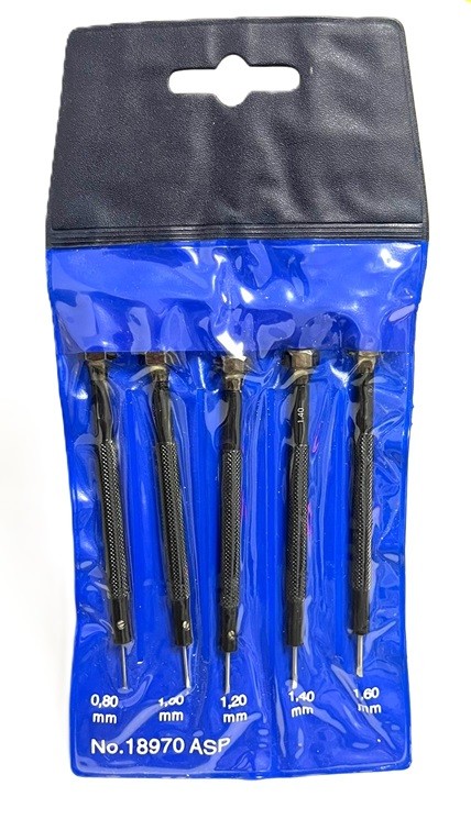 Set Complet pentru Reparatii si Intretinere Ceasuri | 5 Surubelnite Semi-Profesionale  WZ2626