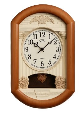 Ceas de Perete cu Pendul „Chips” – Eleganța Timpului, Afișată cu Prestigiu 39cm