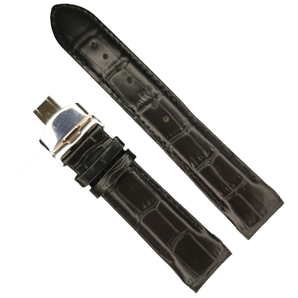 Curea ceas neagra din piele neagra / maro 18mm 19mm 20mm 21mm 22mm 23mm 24mm WZ963