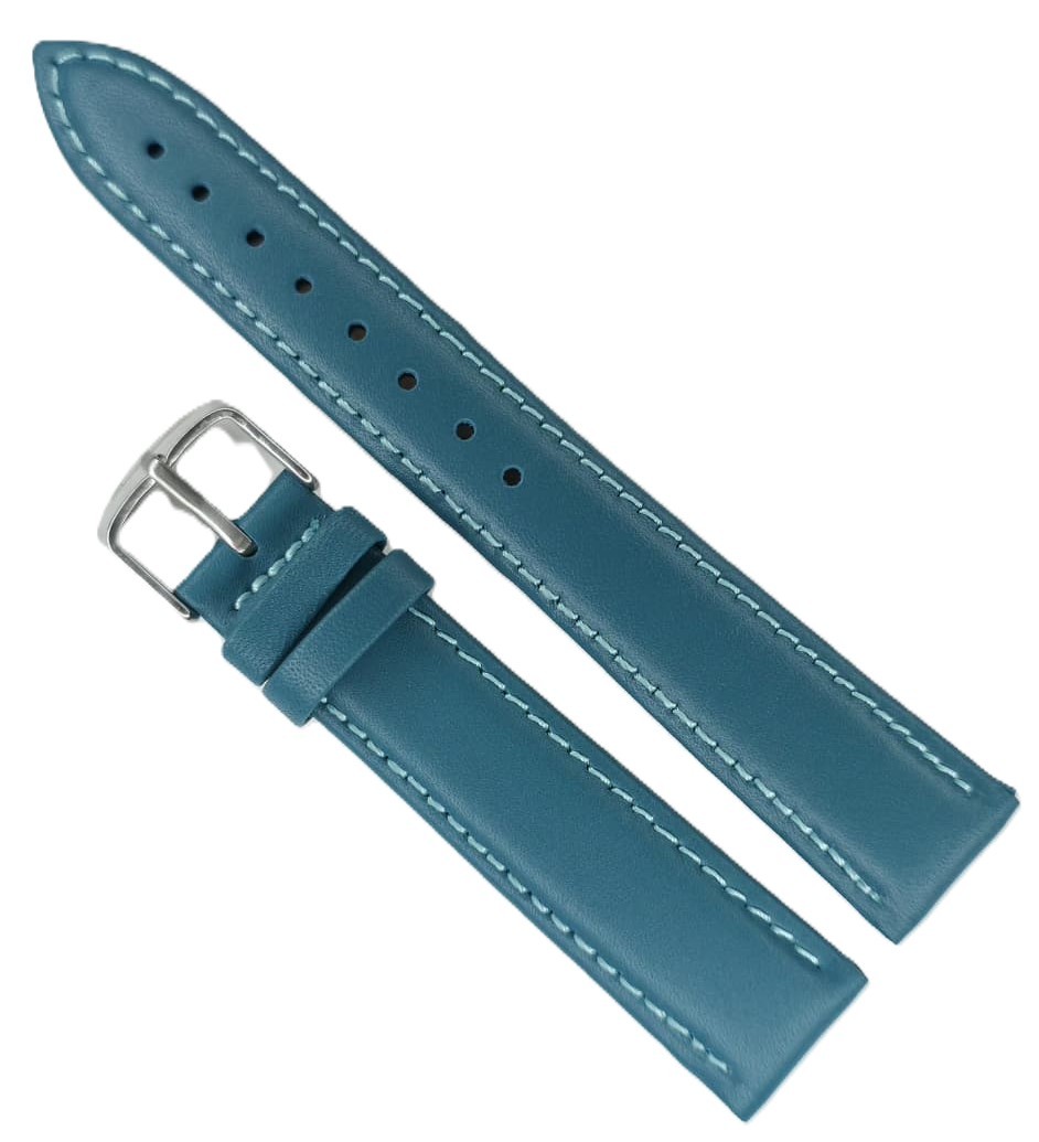 Curea Ceas Mateo Ferrari – Piele Naturală , Albastru Petrol (Teal)