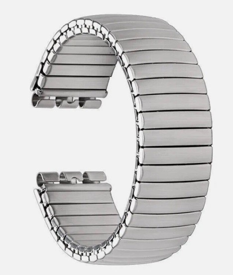Brățară „Silver Flex” – Compatibilă Swatch 17mm și 19mm (Model Elastic)