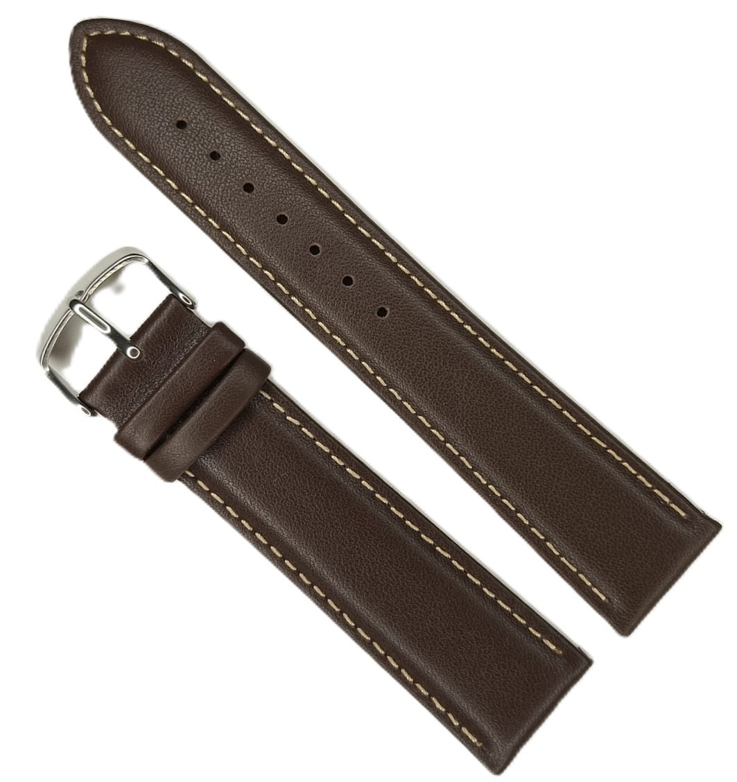 Curea din Piele Naturală Maro cu Cusătură Ton pe Ton - Colecția WatchZone