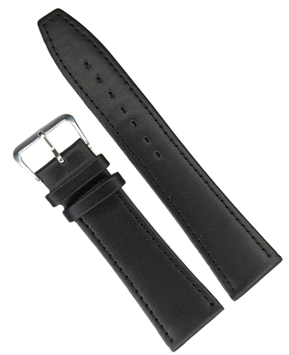 Curea Ceas XXL – Piele Ecologică Neagră – Dimensiuni 12mm - 24mm