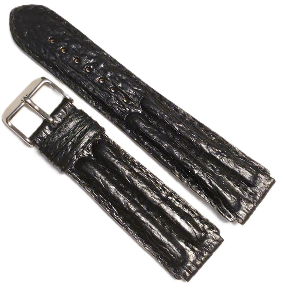 Curea Fleurus „Shark” Waterproof – Piele de Rechin, 20mm cu umeri de 24mm, Made in France WZ5444