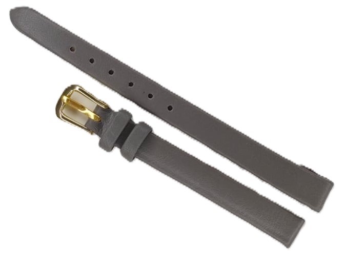 Curea Ceas Premium – Piele Naturală Gri, 8mm (Lungime M)