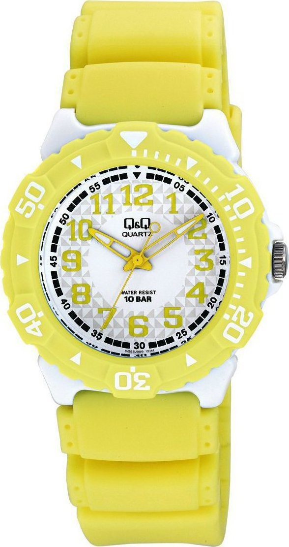 Ceas Damă Q&Q by Citizen VQ58J006Y – Minimalism Modern în Nuanțe de Galben Solar