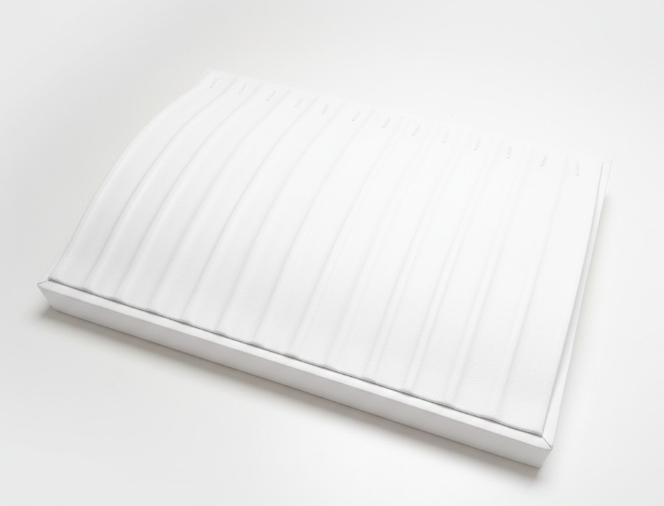 Tavă Organizatoare – Premium White PU Leather, Specială pentru bratri si lanturi