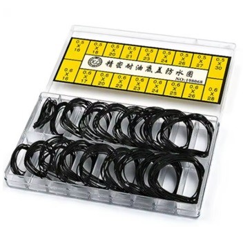 Set 200 Garnituri O-Ring Cauciuc pentru Capac Ceas – 0.5mm / 0.6mm – Etanșare Profesională