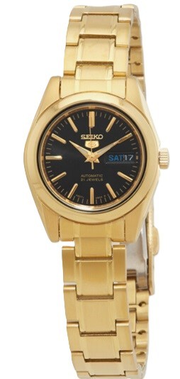 Ceas Damă Seiko 5 SYMK22K1 | Automatic, Auriu, Oțel Inoxidabil