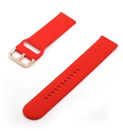Curea roșie din silicon tip smartwatch 20mm / 22mm – schimb ceas sport, stil modern WZ970