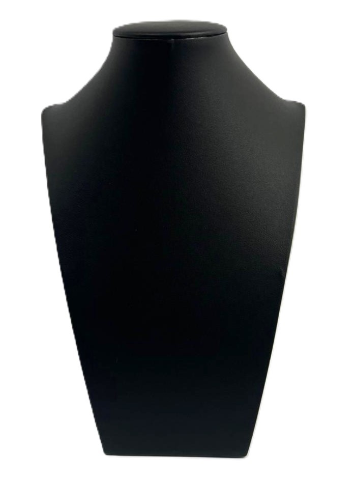 Stativ Prezentare Brățări și Ceasuri – Mărimile S (23 cm) și M (26 cm) – Piele Ecologică Neagră